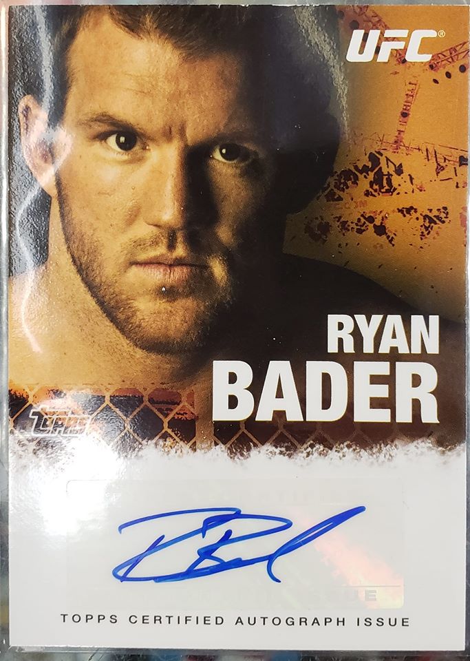 2010 Topps UFC Ryan Bader Autograph FA-RB